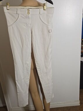 Freddy Women's Cream Skinny Equestrian Breech Pants - US 6